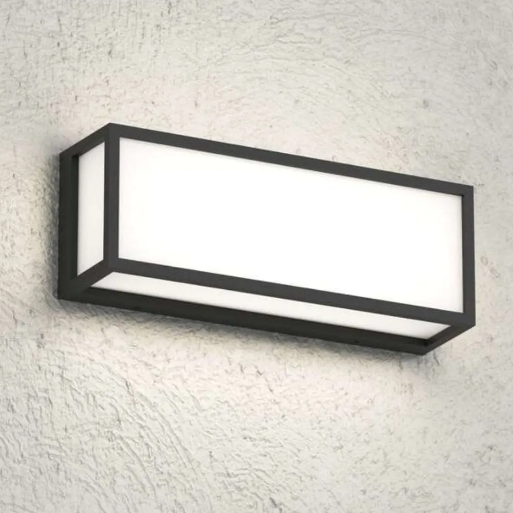 Applique Da Esterno-Top Light Applique per esterno osaka rettangolare nera ip54