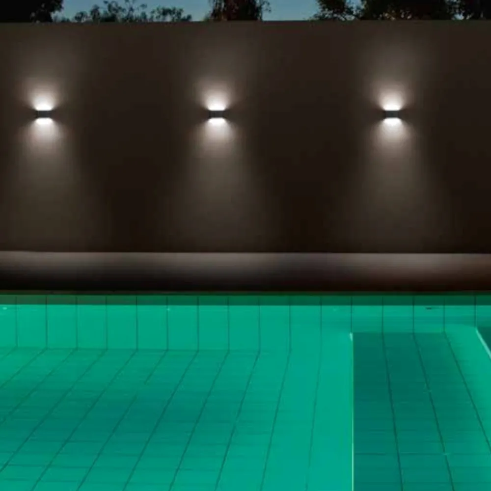 Applique Da Esterno-IsyLuce Applique per esterno 12w 4000k cover bianco antracite
