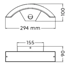 Applique Da Esterno-Selezionato da Mazzolaluce Applique per esterno 7,5w 3000k sensore crepuscolare di movimento