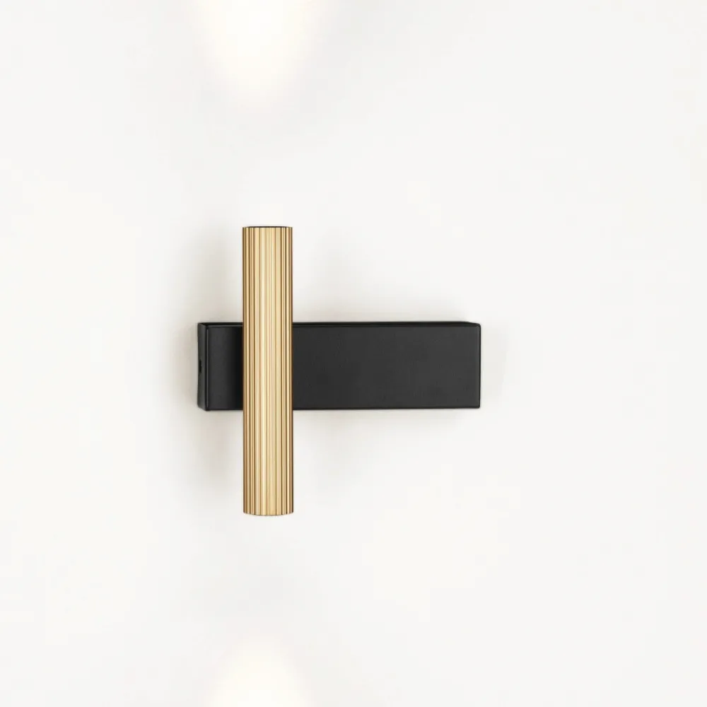 Applique Da Parete-Selezionato da Mazzolaluce Applique per interni moderna led 6w 3000k oro nero
