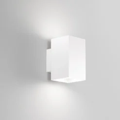 Applique Da Parete-IsyLuce Applique per parete bianco quadrato luce biemissione