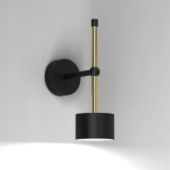 Applique Da Parete-Selezionato da Mazzolaluce Applique per parete nero oro per soggiorno fp