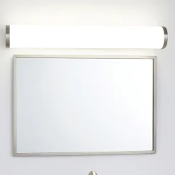 Applique Da Bagno-Selezionato da Mazzolaluce Applique per specchio bagno bianca dettagli nickel ip44