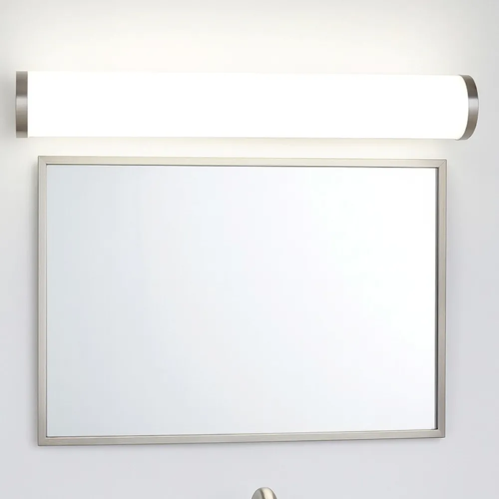 Applique Da Bagno-Selezionato da Mazzolaluce Applique per specchio bagno bianca dettagli nickel ip44