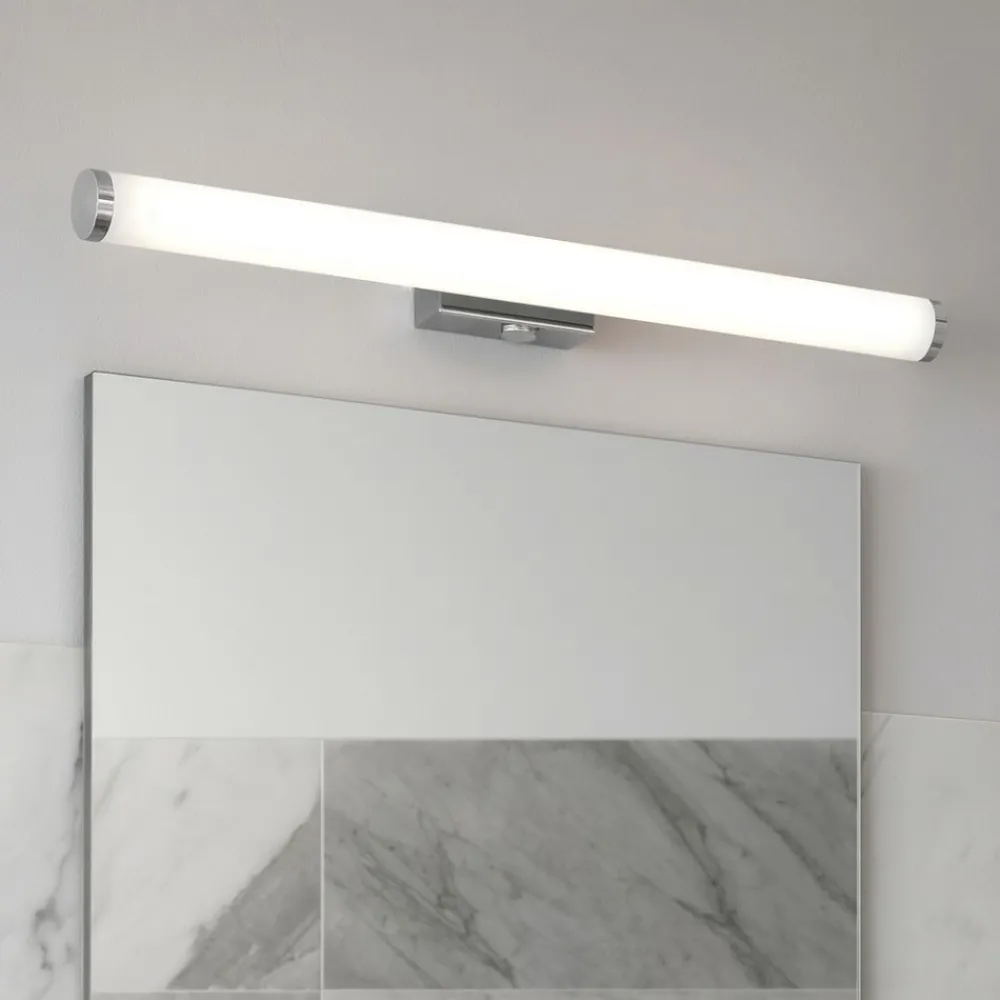 Applique Da Bagno-Selezionato da Mazzolaluce Applique per specchio bagno 80cm led 8w 3000k cromo