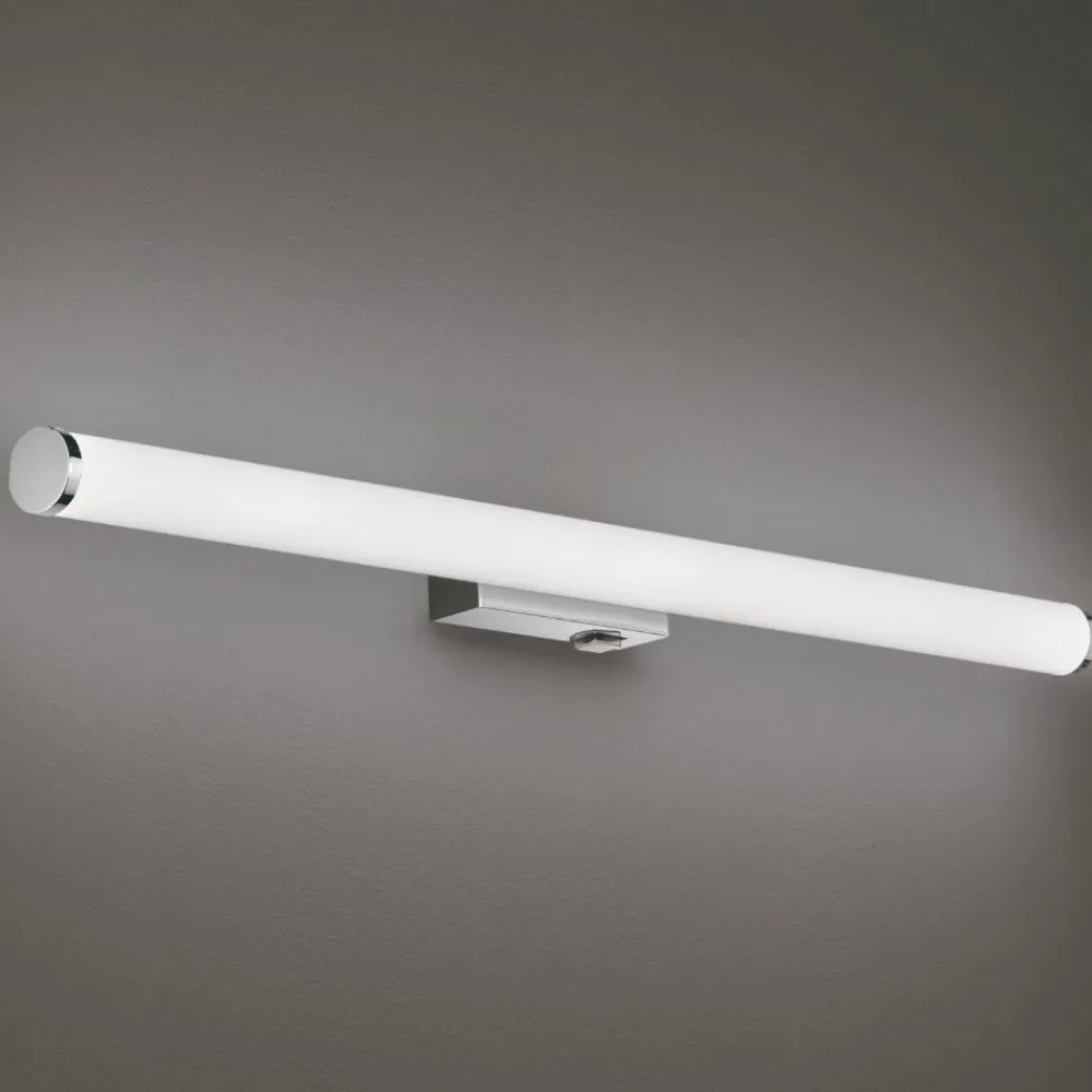 Applique Da Bagno-Selezionato da Mazzolaluce Applique per specchio bagno 80cm led 8w 3000k cromo