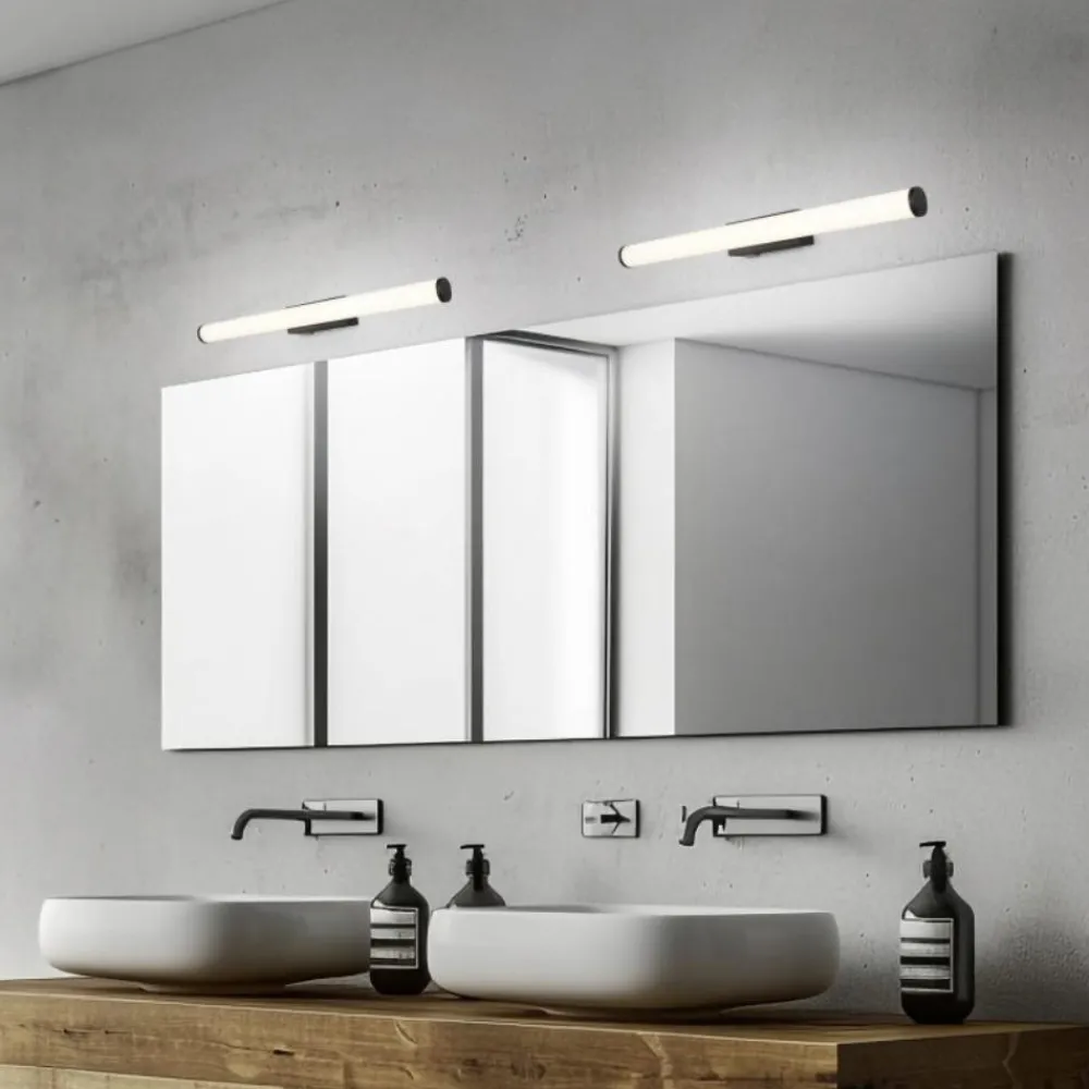 Applique Da Bagno-Selezionato da Mazzolaluce Applique per specchio bagno design nero led 6w 3000k