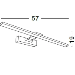 Applique Da Bagno-Selezionato da Mazzolaluce Applique per specchio bagno luce orientabile led 18w 4000k