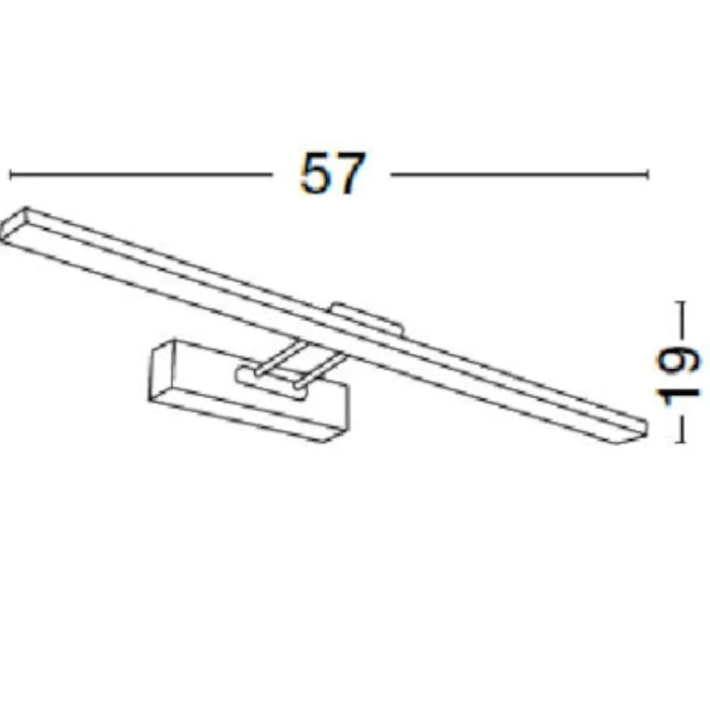 Applique Da Bagno-Selezionato da Mazzolaluce Applique per specchio bagno luce orientabile led 18w 4000k