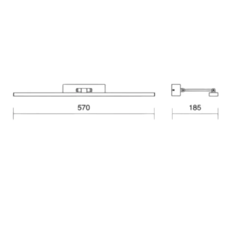 Applique Da Bagno-IsyLuce Applique per specchio da bagno led 12w 3000k orientabile