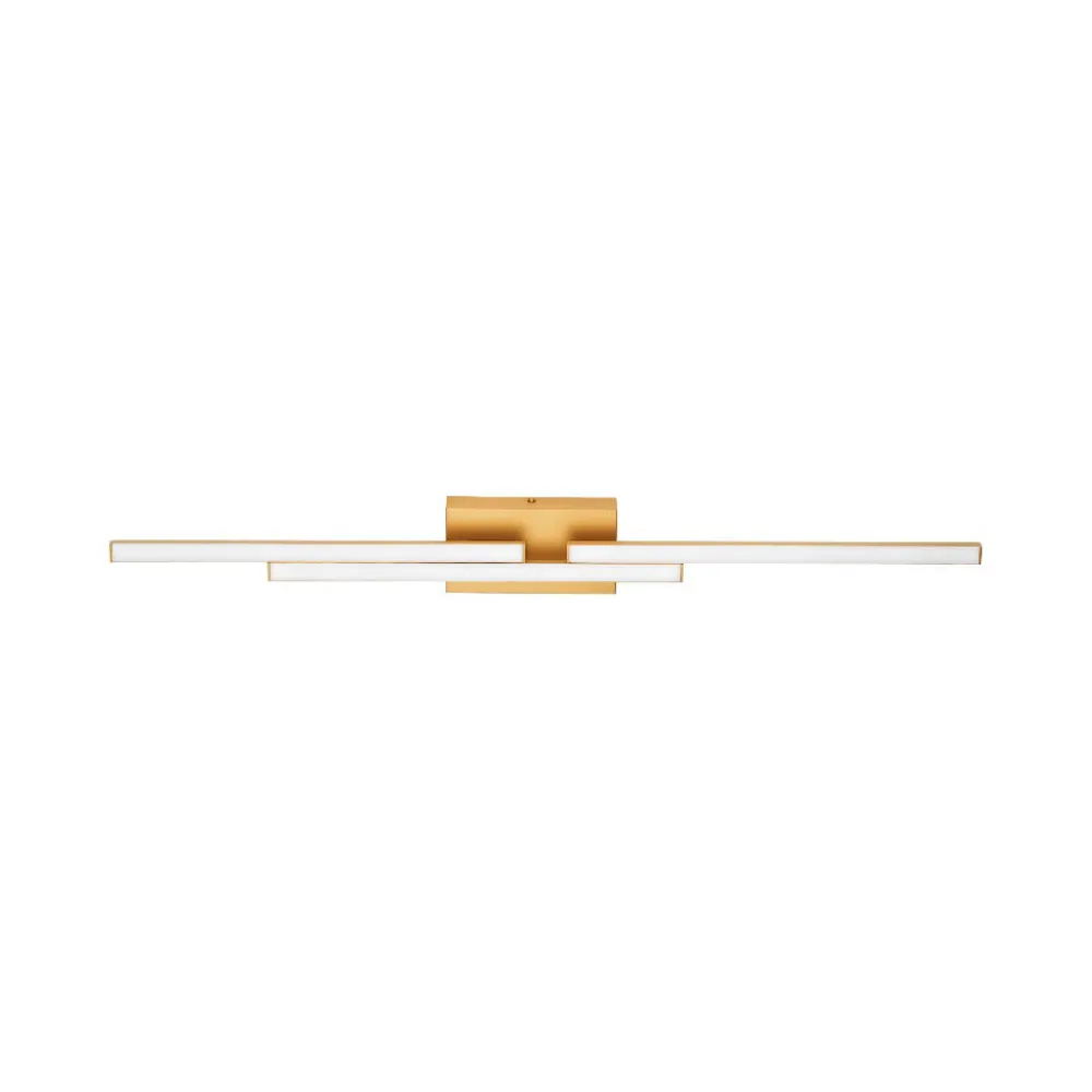 Applique Da Bagno-Selezionato da Mazzolaluce Applique per specchio da bagno oro led 3000k ip44 moderna