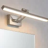 Applique Da Bagno-Selezionato da Mazzolaluce Applique per specchio da bagno led 12w 3000k nickel orientabile