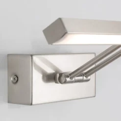 Applique Da Bagno-Selezionato da Mazzolaluce Applique per specchio da bagno led 12w 3000k nickel orientabile
