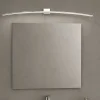 Applique Da Bagno-Top Light Applique per specchio da bagno cromo 3000k design curvo toplight