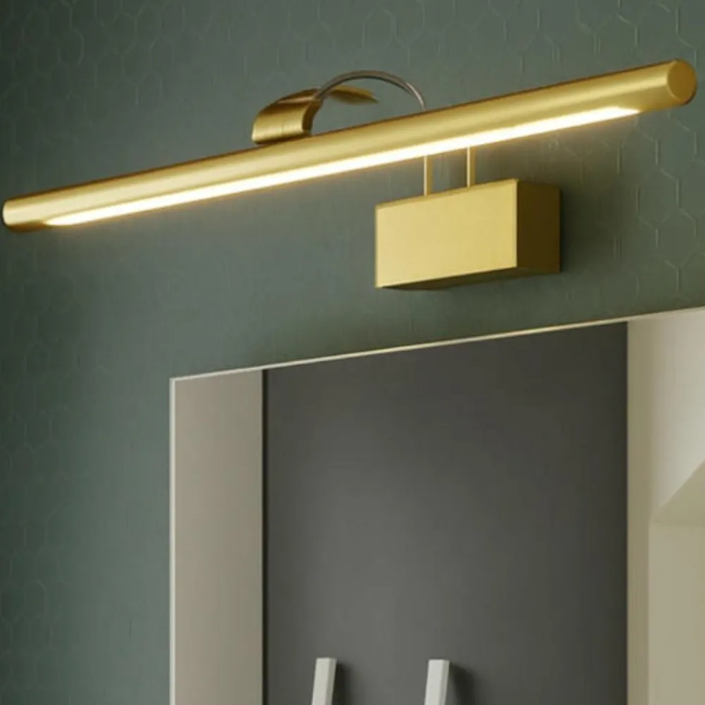 Applique Da Bagno-Selezionato da Mazzolaluce Applique per specchio da bagno oro scuro 12w 4000k