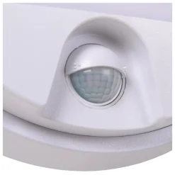 Applique Da Esterno-Selezionato da Mazzolaluce Applique piatto da esterno bianco con sensore crepuscolare movimento