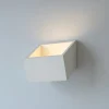 Applique Da Parete-Sforzin Illuminazione Applique quadrata da parete bianco in gesso nasso sforzin