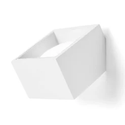 Applique Da Parete-Sforzin Illuminazione Applique quadrata da parete bianco in gesso nasso sforzin