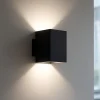Applique Da Parete-IsyLuce Applique quadrata nera moderna simplie