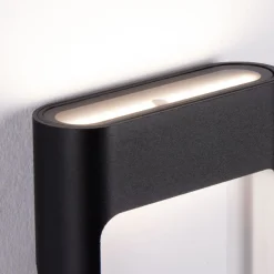 Applique Da Esterno-Selezionato da Mazzolaluce Applique quadrata per esterno nera moderna led 9w 3000k