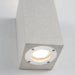 Applique Da Esterno-Selezionato da Mazzolaluce Applique quadrato di cemento bianco ip65 per esterno