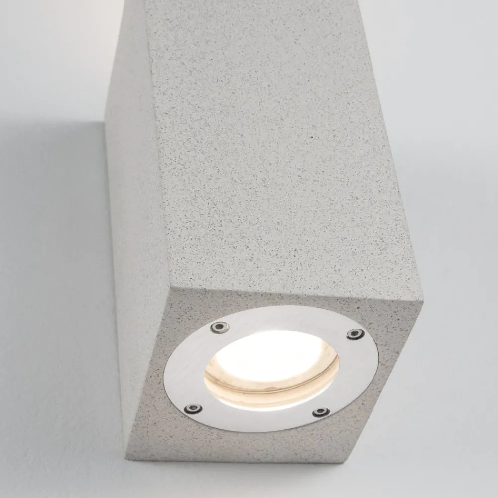 Applique Da Esterno-Selezionato da Mazzolaluce Applique quadrato di cemento bianco ip65 per esterno