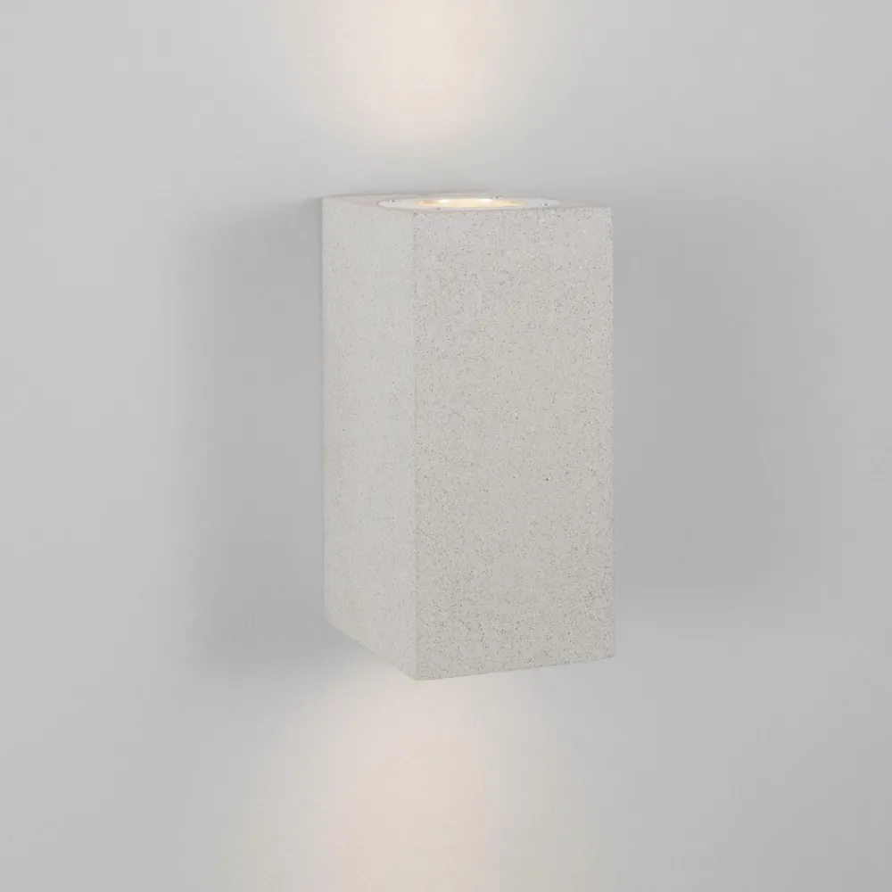 Applique Da Esterno-Selezionato da Mazzolaluce Applique quadrato di cemento bianco ip65 per esterno