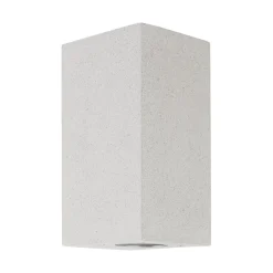 Applique Da Esterno-Selezionato da Mazzolaluce Applique quadrato di cemento bianco ip65 per esterno