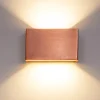 Applique Da Parete-Linea Light Applique rame led 10w 2700k bi emissione box w2