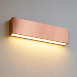 Applique Da Parete-Linea Light Applique rame led 14w 3000k box w1 mono emissione