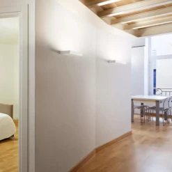 Applique Da Parete-Linea Light Applique regolo v2 led 14w 3000k bianco