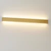 Applique Da Parete-Selezionato da Mazzolaluce Applique rettangolare 120cm dorata led 44w 3000k moderna