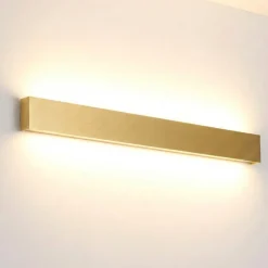Applique Da Parete-Selezionato da Mazzolaluce Applique rettangolare 90cm oro led 36w 3000k moderna