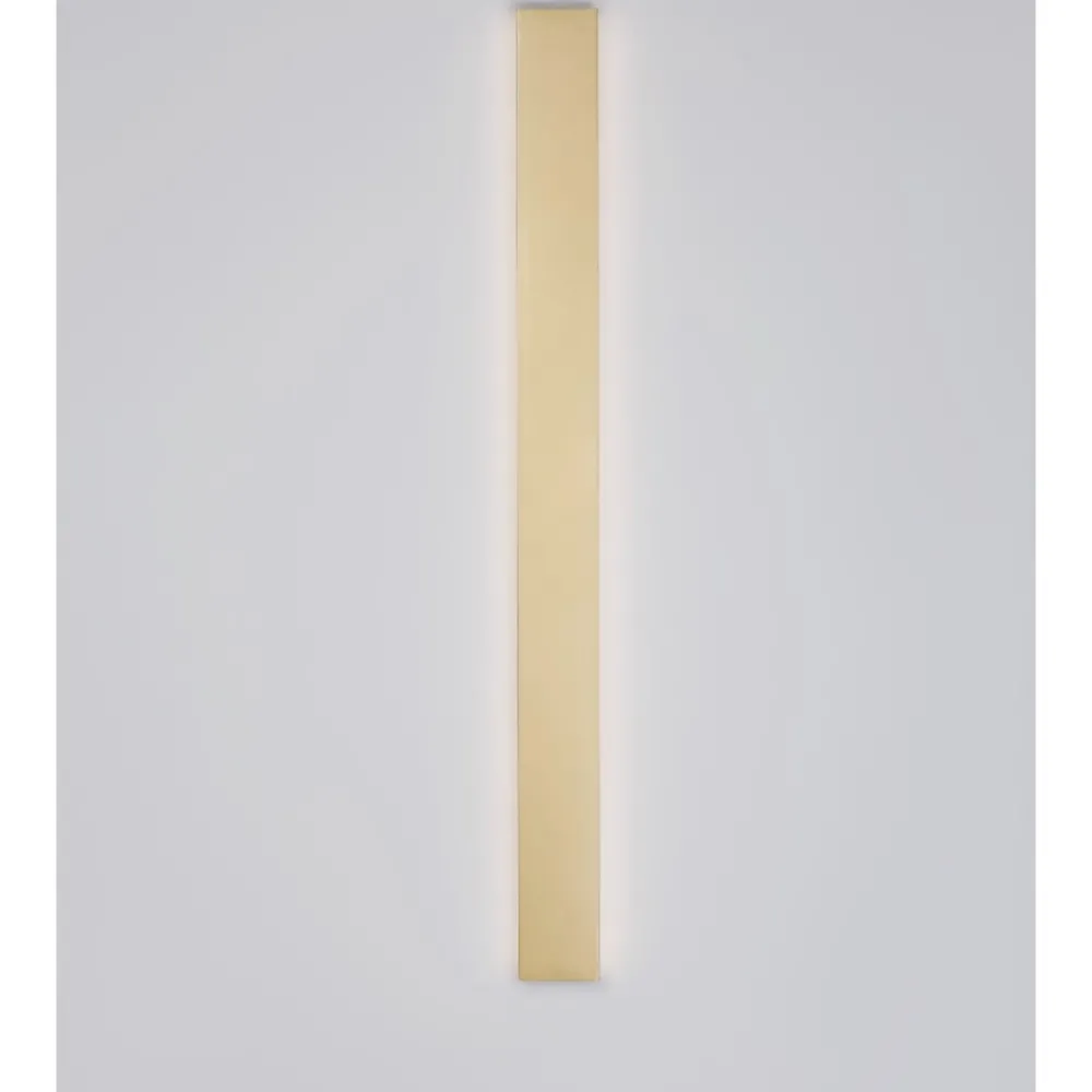 Applique Da Parete-Selezionato da Mazzolaluce Applique rettangolare 90cm oro led 36w 3000k moderna