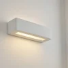 Applique Da Parete-Selezionato da Mazzolaluce Applique rettangolare di gesso bianco