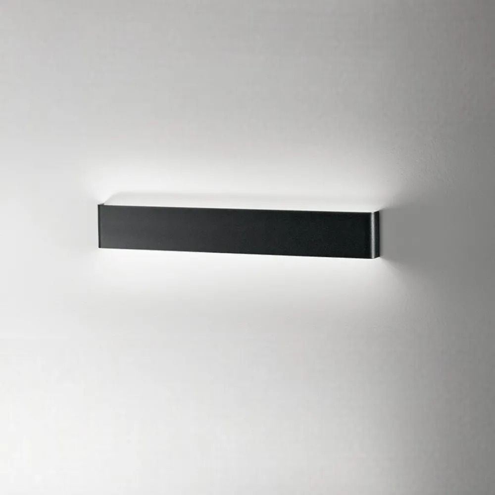 Applique Da Parete-Perenz Illuminazione Applique rettangolare nera led 12w 3000k moderna wey perenz