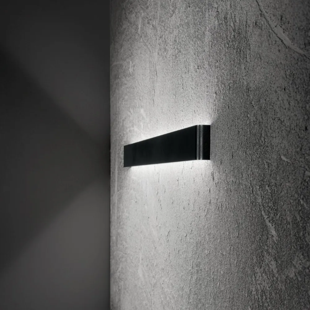 Applique Da Parete-Perenz Illuminazione Applique rettangolare nera led 12w 3000k moderna wey perenz