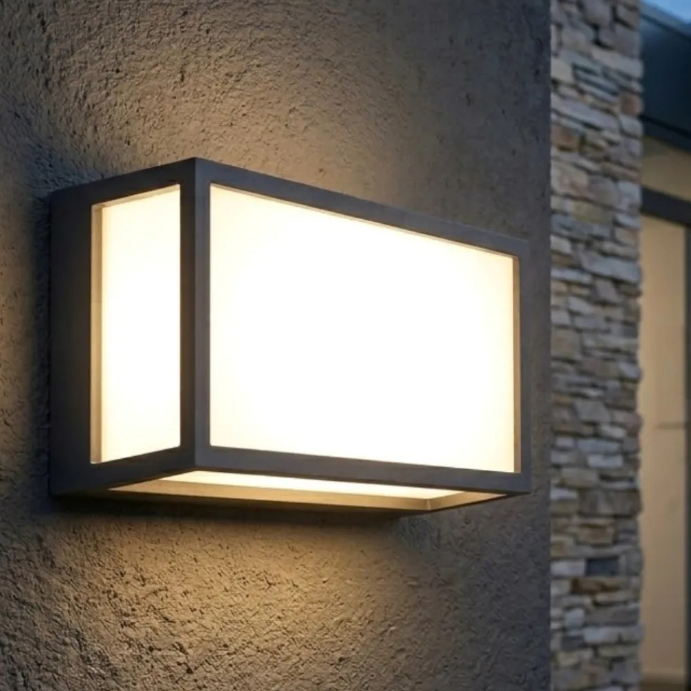Applique Da Esterno-Top Light Applique rettangolare per esterni osaka antracite ip54