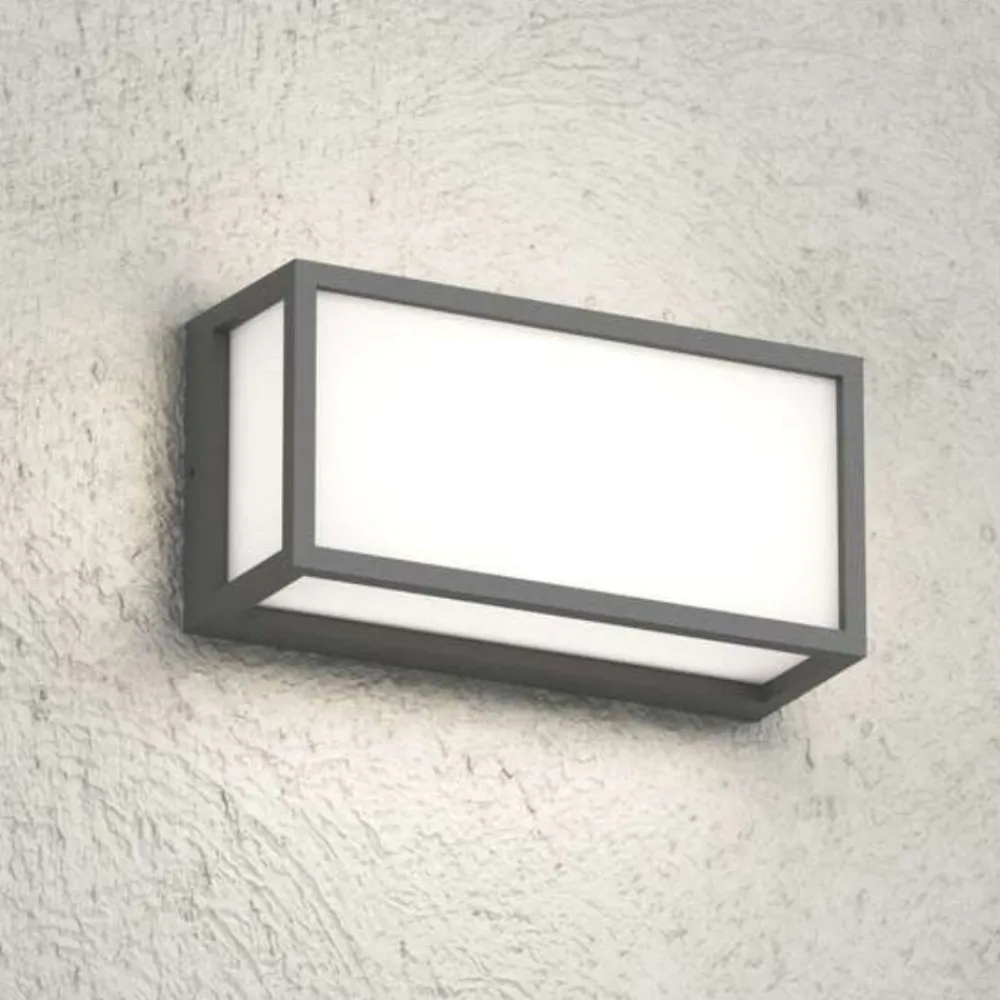 Applique Da Esterno-Top Light Applique rettangolare per esterni osaka antracite ip54