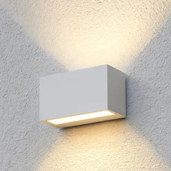 Applique Da Esterno-Selezionato da Mazzolaluce Applique rettangolare per esterno bianco led 9w 3000k ip65 anti corrosione