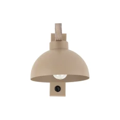 Applique Camera Da Letto-Selezionato da Mazzolaluce Applique sabbia in legno con interruttore da comodino per camera da letto