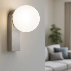 Applique Da Parete-Perenz Illuminazione Applique sfera grigio titanio talia