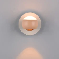 Applique Da Parete-Selezionato da Mazzolaluce Applique sfera pesca orientabile led 5w da 2300k a 6500k con telecomando