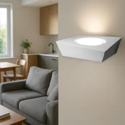Applique Da Parete-Sforzin Illuminazione Applique sforzin anchise di gesso bianco design moderno