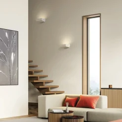 Applique Da Parete-Sforzin Illuminazione Applique sforzin anchise di gesso bianco design moderno