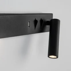 Applique Camera Da Letto-Selezionato da Mazzolaluce Applique sinistro nero per comodino camera da letto moderna