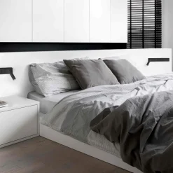 Applique Camera Da Letto-Selezionato da Mazzolaluce Applique sinistro nero per comodino camera da letto moderna