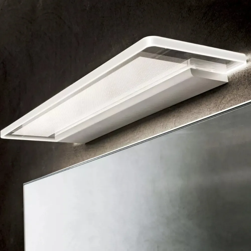 Applique Da Bagno-Linea Light Applique skinny led 25w 3000k per specchio da bagno