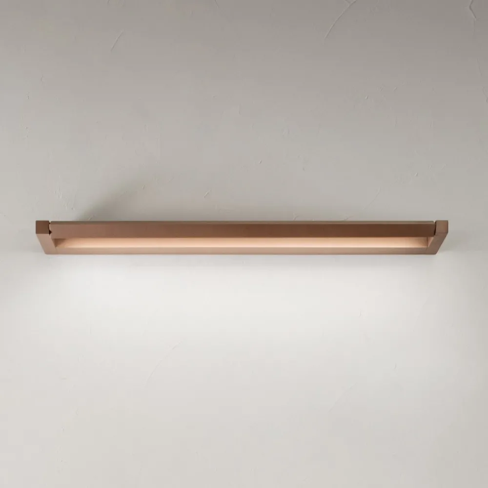 Applique Da Parete-Perenz Illuminazione Applique slim led 24w cct girevole marrone
