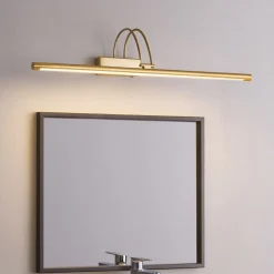 Applique Da Bagno-Ideal Lux Applique specchio bagno oro satinato bow ap d76